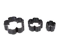 Cocoarm Ensemble de Coupe-fleurs, Moule en Fleur de Cerisier en Acier en Alliage avec 3 Tailles pour les Projets et Accessoires d'artisanat en Cuir