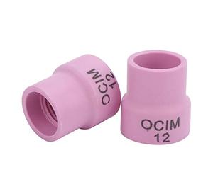 Cocoarm Ensemble de Coupelles de Soudage en Céramique Kit de Coupelles de Soudage en Alumine 12# 2,4 Mm pour WP 17 18 26 Remplacement d'outil de Refroidi par Air pour Réparation et Utilisation en