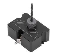 Cocoarm Ensemble de Gabarit de Trou de Poche en Alliage d'aluminium Localisateur de Poinçon dissimulé anodisé Guide de Perçage d'angle de Hauteur de Broche Réglable pour le Travail du Bois