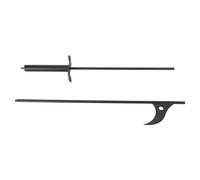 Cocoarm Ensemble de Pinces de Bois de Feu, Poker de Feu en Acier Inoxydable et Grabber de Bûches 40 Pouces de Long, à l'épreuve de la Rouille, pour la Cheminée, Camping