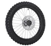 Cocoarm Ensemble de Roue Avant 17 Pouces, Pneu 70,100,17 avec Disque de | Jante en Acier Inoxydable, de 15 Mm, Disque de 190 Mm, Convient à Pit Dirt Bike