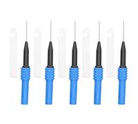 Cocoarm Ensemble de Sondes de Test Sonde Multimètre en Laiton PVC 5 Pièces Aiguilles de Perçage de Fil de 0,7 Mm avec Gaine pour le Diagnostic Automobile, Tests électriques, Laboratoire, école,