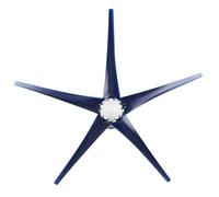 Cocoarm Éoliennes 100 W, Générateur éolien à 5 Pales avec Générateur à Aimant Permanent triphasé, Alliage et Plastique, Vitesse du Vent Nominale de 12 M/s pour Bateaux, Maisons Mobiles, Cabines (12V)