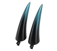 Cocoarm Épingle à Cheveux en Forme de Cornes de Diable en ABS, 10,9 X 2,5 Cm, Pinces à Cheveux Légères et Réglables Réalistes pour Fête d'Halloween, Cosplay, Maquillage, Thème Adultes (BLUE)