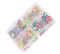 Cocoarm Épingles à Tête de Bouton de Fleur, 300 Pièces Outil de Couture de Fixation de Matelassage Bricolage avec Emballage en Boîte en Plastique, Bon Rapport qualité Prix, Couture Agréable avec (A)