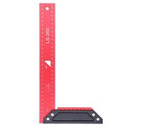 Cocoarm Équerres de Travail du Bois avec Cadre en Aluminium, Règle de Traçage à échelle L, équerre de Charpentier à 90 Degrés avec Marquage Précis, Corps Résistant à la Rouille pour la Disposition