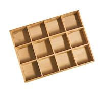 Cocoarm Étagère de Rangement en Bois pour Figurines d'action, Boîte d'exposition en Bois Massif avec 12 Grilles, Organisateur Rétro Poli à la Main pour Chambre à Coucher, Salon, étude (avec