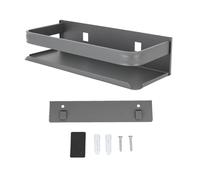 Cocoarm Étagères de Salle de Bain Murales, Support de Salle de Bain en Acier Inoxydable Mural, Installation Adhésive sans Perçage, étanche et Résistant à la Rouille, Rangement pour de, Cuisine,