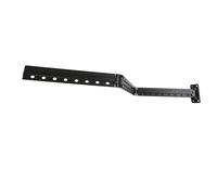 Cocoarm Étendoir à Linge Mural Space Aluminium Pliant Cintre Rack 48 X 6 Cm Rétractable -Vent Pliable Design pour Buanderie Balcon Salle de Bain Chambre (Black)