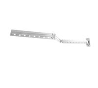 Cocoarm Étendoir à Linge Mural Space Aluminium Pliant Cintre Rack 48 X 6 Cm Rétractable -Vent Pliable Design pour Buanderie Balcon Salle de Bain Chambre (Silver)