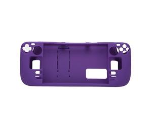 Cocoarm Étui avec Béquille pour Steam Deck, Housse Antichoc en Céramique Blanche, Conception Ergonomique pour la commodité du Jeu (Violet foncé)