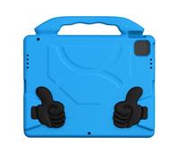 Cocoarm Étui de Protection EVA Antichoc pour Tablette 13 Pouces avec Poignée Rotative et Support Découpes à Accès Complet pour Pro 12.9 2018 2022 Pro 13 Air (Blue)