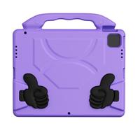 Cocoarm Étui de Protection EVA Antichoc pour Tablette 13 Pouces avec Poignée Rotative, Support Pliable, Accès Complet pour Pro 12.9 2018 à 2022 Pro 13 Air étudiants Enfants Voyage (Violet Clair)