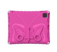 Cocoarm Étui de Protection EVA Résistant aux Chocs avec Poignée Rotative et Support Rabattable, Découpes Précises pour Pro 13, Air 13 2024 2025, étudiants, Enfants, Voyage (Rose Rouge)