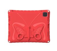 Cocoarm Étui de Protection EVA Résistant aux Chocs avec Poignée Rotative et Support Rabattable, Découpes Précises pour Pro 13, Air 13 2024 2025, étudiants, Enfants, Voyage (Rouge)