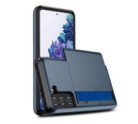 Cocoarm Étui Portefeuille en TPU avec Porte-Cartes et 2 Emplacements pour Cartes, Double Couche de Protection Antichoc, Cadres d'écran d'appareil Photo Surélevés, pour S22 pour Les Déplacements (#5)