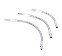 Cocoarm Extension d'arbre Flexible, Support d'Extension de Foret en Acier à Haute Teneur en Carbone, Ensemble de 3 Pièces 1 4 Pouces 200 Mm 250 Mm 300 pour les Espaces Restreints Boîtier