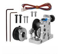 Cocoarm Extrudeuse HGX-LITE, Extrudeuse en Métal avec Moteur Pas à Pas de 36 Mm pour Imprimantes Ender 3 CR-10 Voro, Couple et Adhérence Améliorés pour Divers Filaments (SILVER)
