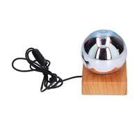 Cocoarm Feu d'artifice 3D Boule de Verre Veilleuse Alimentée par USB Lampe de Table LED Verre 3D et Bois Composite Contrôle à un Bouton Lueur Colorée pour Chambre à Coucher Bureau