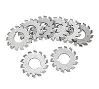 Cocoarm Fraise à Engrenages en Acier Rapide M1.5 20 Degrés, Ensemble de 8 Pièces, Longueur de Lame de 5 Mm, Diamètre de 6 Mm pour le Fraisage d'Engrenages, Nombre de Dents, Coupe dans les Ateliers