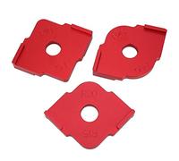 Cocoarm Gabarit d'angle de Routeur en Alliage d'aluminium, Gabarit Rapide de Rayon 'angle, Ensemble de Positionnement en Demi-cercle 3 Pièces pour Machine de Découpage du Bois, Localisateur de