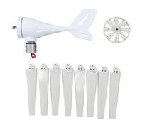 Cocoarm Générateur d'éolienne Générateur de Vent 600 W avec Contrôleur MPPT Conception à Aimant Permanent en Fibre de Nylon à 8 Lames Démarrage Faible à Faible Bruit pour le Chargement Domestique