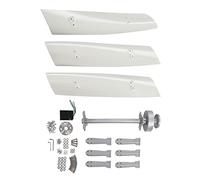 Cocoarm Générateur d'éolienne Verticale, éolienne Maglev en Alliage d'aluminium ABS 200 W 3 Phases PMG Démarrage Bas à 1,5 M/s pour Bateaux, Cabines, Tonnelles et Maisons Mobiles (12V)