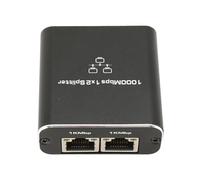Cocoarm Gigabit Splitter de 1000 Mbps, 1 Splitteur Réseau en Alliage en Aluminium RJ45 Port RJ45, Splitter du Réseau pour Le Routeur D'ordinateur Portable PC Office à Domicile