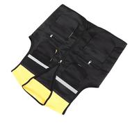 Cocoarm Gilet de Travail Gilet Réfléchissant Polyester Conception Multi-poches 2XL à 4XL pour les Travailleurs de la Construction, les Mécaniciens et les Travaux Routiers dans des Conditions de