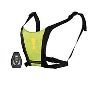 Cocoarm Gilet de Vélo Clignotant à LED, Matériau en Nylon Léger, 4 Indicateurs LED, sans Danger pour Le Cyclisme de Nuit et Les Urgences Routières