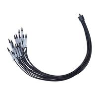 Cocoarm Goutteur d'irrigation Buse d'irrigation Goutte à Goutte en PP 1 à 16 Flèches Goutteur 0,5 à 1,5 L H Tube de 4 Mm pour Plantes en Pot Arrosage de Jardin avec Insertion de Sol à Débit Uniforme