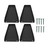Cocoarm Gouttière Descendante Bloc D'Éclaboussures Extensions de Gouttière Descendante Plateaux de Drainage Fixables pour Tuyau de Descente Protège-Éclaboussures pour Évacuation d'eau (Black)