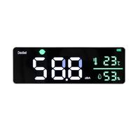 Cocoarm Grand écran LED, Icône Auto Alarm Metter Versatile Noise, Affichage LED en Temps Réel 11 Pouces, Câble USB Long, Murmètre Sound Nive Sound Metch pour la Classe, Testant les Niveaux de Bruit