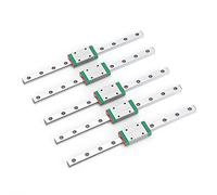 Cocoarm Guide de Rail Linéaire d'imprimante 3D 5 Pièces Guide Linéaire en Acier Inoxydable 150 Mm MGN7 avec Curseur Mouvement Fluide de Haute Précision Installation Facile pour les Utilisateurs de