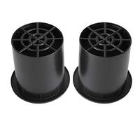 Cocoarm Haut-Parleur Tube D'extension 100mm D'ouverture, Lot de 2 avec | Construction en plastique ABS, hauteur 115 mm, intérieure lisse, amélioration des basses, compatible avec les