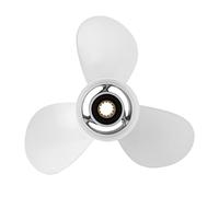 Cocoarm Hélice Hors-Bord 11x15 Pouces, 3 Pales à Haute Poussée, 13 Dents de Remplacement RH avec Alliage D'aluminium Supérieur pour Moteurs Hors-Bord 25