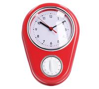 Cocoarm Horloge Murale de Minuterie de Cuisine de 9 Pouces, Horloge Murale Silencieuse à Quartz ABS avec Affichage Clair et Boutons Faciles, Chronométrage Précis pour la Cuisine à Domicile et Une