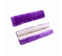 Cocoarm Housse de Ceinture de sécurité en Peluche, 2 Pièces, Coussin d'épaule Doux pour une Expérience de Conduite Confortable, s'adapte à Toutes les Ceintures de sécurité de Voiture (PURPLE)