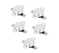 Cocoarm Interrupteur de Thermostat, 5pcs KSD301 Commutateur de Commande de Température Normalement fermé Commutateur NC Interrupteur 15A avec 23 Options de Température pour les Appareils (45℃)