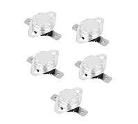 Cocoarm Interrupteur de Thermostat, 5pcs KSD301 Commutateur de Commande de Température Normalement fermé Commutateur NC Interrupteur 15A avec 23 Options de Température pour les Appareils (65℃)