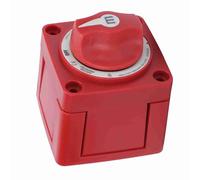 Cocoarm Interrupteur Isolateur de Batterie, Boîtier ABS Rouge, Commande Marche/arrêt avec Puissance Continue 300 A pour Applications de Yacht et de Bateau