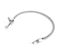 Cocoarm Jauge de Transmission en Acier Inoxydable, Jauge de Transmission Automatique avec Poignée en Billette, Boîtier tressé pour GM TH350 350 Turbo pour CHEVY Engine Bay