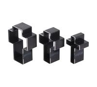 Cocoarm Jeu de 3 Pièces de Matrices de Découpe en Forme de Croix, Poinçon Creux en Acier allié pour Loisirs de Cuir 69mm 61mm 53mm