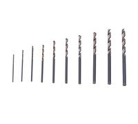 Cocoarm Jeu de Forets HSS 10 Pièces Forets Hélicoïdaux en Acier Rapide pour Bois Plastique Sculpture avec Mèches Résistantes à L'usure 0,8-3,0mm