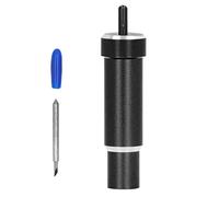 Cocoarm Jeu de Lames pour Tissu collé avec Boîtier en Aluminium Lame de Coupe à Pointe Fine 60 Degrés Tungstène Cobalt Titane pour Maker Explore pour Denim Soie Polyester (BLACK)