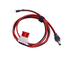 Cocoarm Joint Torique Cordon d'alimentation CC avec Fusible, 12-24V pour | Connecteur de borne en caoutchouc et cuivre, protection contre les surintensités, pince de batterie, configuration hors