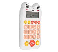 Cocoarm Jouet éducatif de Mathématiques pour Enfants Jouet d'exercice Arithmétique Calculatrice éducative avec écran LCD Invites Vocales Claires pour Enfants de 5 à 12 Ans (White)