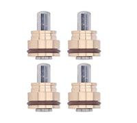 Cocoarm Joystick Pusher Control Valve Laiton Allié Acier Joystick Pusher Pilot Valve 4Pcs Kit de Remplacement Scellé en Caoutchouc pour E320 Excavator Handle Control