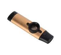 Cocoarm Kazoo en Métal Réglable, Embout en Résine Durable, 5 Diaphragmes de Flûte Remplaçables pour un Plaisir de Fredonner Facilement avec Lanière pour Musiciens et Enfants (GOLD)