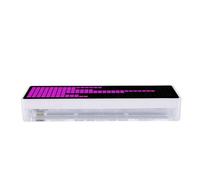 Cocoarm Kit D'affichage du Musical, Analyseur activé par le Son à LED 256 | Alimentation USB, Boîtier ABS, Microphone intégré, Sensibilité Réglable, Horloge 12,24 H, Mode Nuit